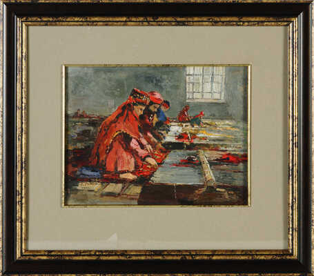 Радимов Павел Александрович. Лот из двух картин «Ткачихи» 